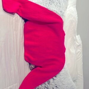 Barbie Pink cropped sweater worn twice. Good condition